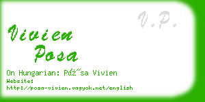 vivien posa business card